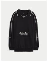 Cotton Rich Slogan Sweatshirt (6-16 Yrs)