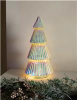 Glass Light Up Pearl Tree Decoration