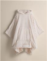 Ribbed Fleece Hooded Blanket