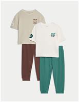 2pk Bug Graphic Pyjama Sets (12 Mths-7 Yrs)