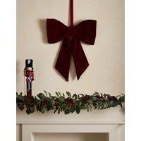 M&S Velvet Bow Decoration Red