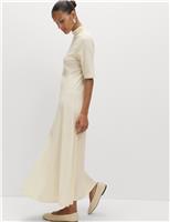 Cotton Rich Midaxi Column Dress