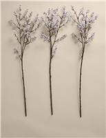 Set of 3 Artificial Mimosa Single Stems