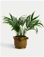 Artificial Palm Plant in Ceramic Pot
