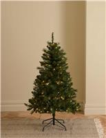 5ft Pre-Lit Pine Christmas Tree