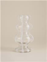 Stripe Wave Glass Vase
