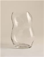 Mottled Twist Glass Vase