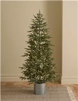 6ft Pre-Lit Potted Christmas Tree