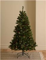 6ft Pre-Lit Red Berries Christmas Tree