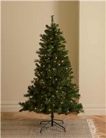 6ft Pre-Lit Pine Christmas Tree