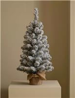 3ft Pre-LIt Snowy Christmas Tree