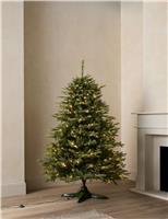 6ft Pre-Lit Rotating Grand Fir Christmas Tree