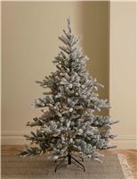 6ft Pre-Lit Snowy Noble Christmas Tree