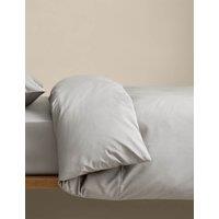M&S Egyptian Cotton 230 Thread Count Crisp Duvet Cover Smoke