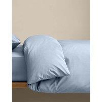M&S Egyptian Cotton 230 Thread Count Crisp Duvet Cover Steel Blue