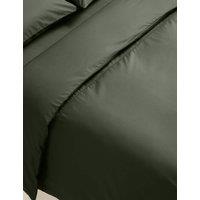 M&S Egyptian Cotton 230 Thread Count Crisp Duvet Cover Forest Green