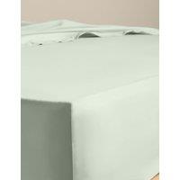 M&S Egyptian Cotton 230 Thread Count Crisp Deeper Fitted Sheet Sage