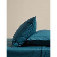 M&S 2 Pack Egyptian Cotton 230 Thread Count Crisp Pillowcases Teal