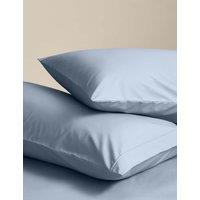 M&S 2 Pack Egyptian Cotton 230 Thread Count King Size Pillowcases Steel Blue