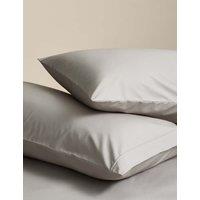 M&S 2 Pack Egyptian Cotton 230 Thread Count King Size Pillowcases Smoke
