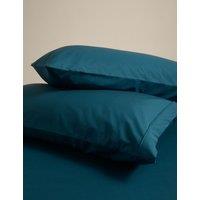 M&S 2 Pack Egyptian Cotton 230 Thread Count King Size Pillowcases Teal