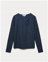 Jersey Sparkly Cut Out Top