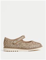 Kids Glitter Mary Jane Shoes (4 Small - 2 Large)
