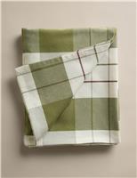 Cotton Rich Checked Tablecloth