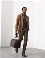 Lightweight Suede Overshirt Jacket