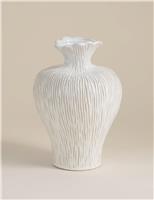 Ridged Organic Ceramic Vase