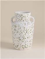 Large Splatter Ceramic Vase