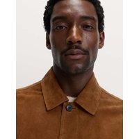M&S Suede Chore Jacket Brown