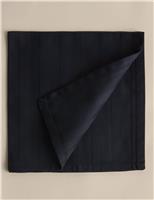 Set of 4 Pure Cotton Sateen Striped Napkins