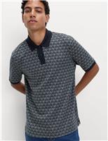 Pure Cotton Mock Link Polo Shirt