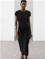 Beaded Midaxi Column Dress