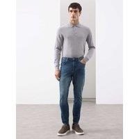 Autograph Skinny Fit 360 Flex Stretch Jeans Mid Blue