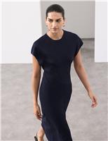 Satin Crepe Midaxi Dress