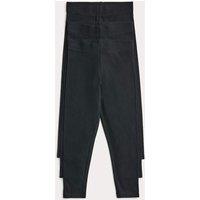 M&S 3 Pack Cotton Rich Leggings (2-8 Yrs) Black Mix