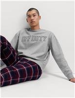 Cotton Rich Off Duty Loungewear Sweatshirt