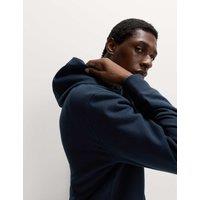 M&S Cotton Rich Hoodie Navy