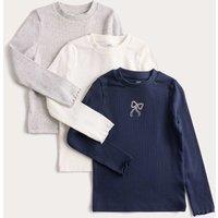 Cotton Rich Ribbed Tops (2-8 Yrs)