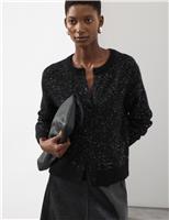 Sequin Cardigan with Alpaca