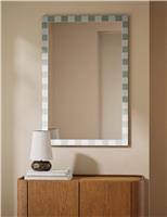 Checkerboard Rectangular Glass Wall Mirror