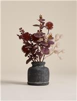 Artificial Dried Arrangement in Cement Pot