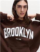 Cotton Rich Slogan Hoodie