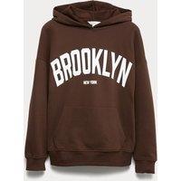 Cotton Rich Slogan Hoodie