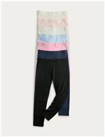 M&S 7 Pack Cotton Rich Leggings (2-8 Yrs) Multi