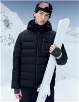 Feather and Down Ski Puffer Jacket