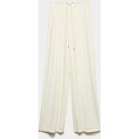 M&S High Waisted Wide Leg Joggers Ivory