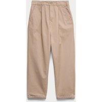 M&S Cotton Rich Pleated Chinos (6-16 Yrs) Stone